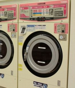 コインランドリー、洗濯乾燥機、時間