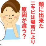 ニキビが出来る場所には原因があった!対策も調べた【顔】