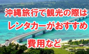 沖縄旅行に行く人必見！観光はレンタカーがおすすめッ！