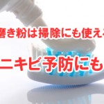 【掃除好き必見】歯磨き粉は掃除に使える！？歯以外のところをホワイトニング！そしてニキビにも