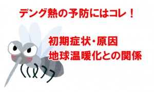 デング熱の予防にはコレ！地球温暖化が関係してる？｜初期症状や原因など